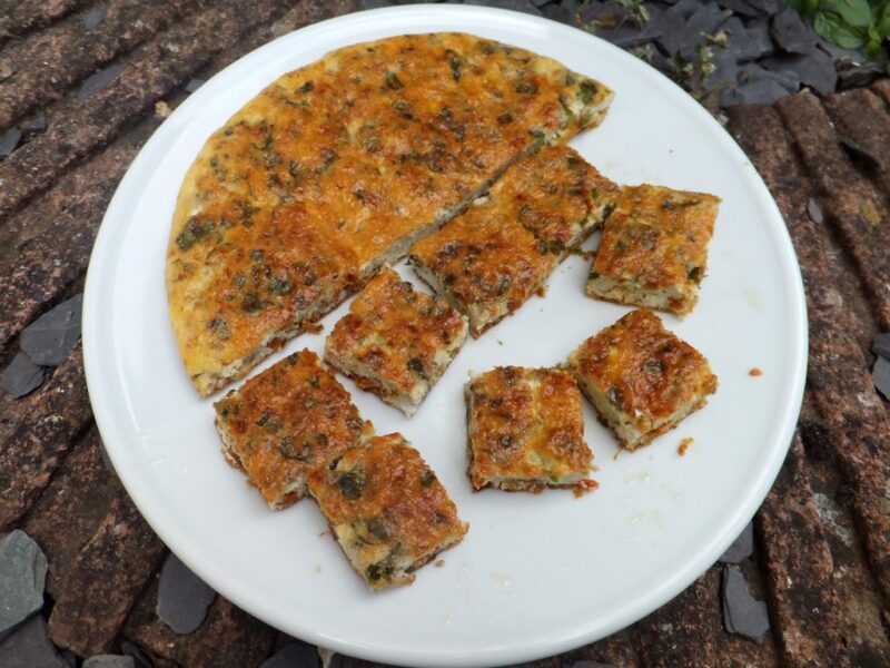 Red Pesto frittata