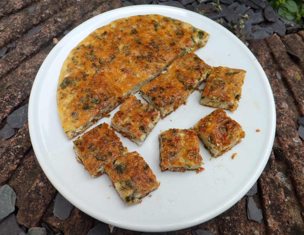 Red Pesto frittata