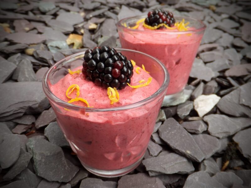 Blackberry mousse