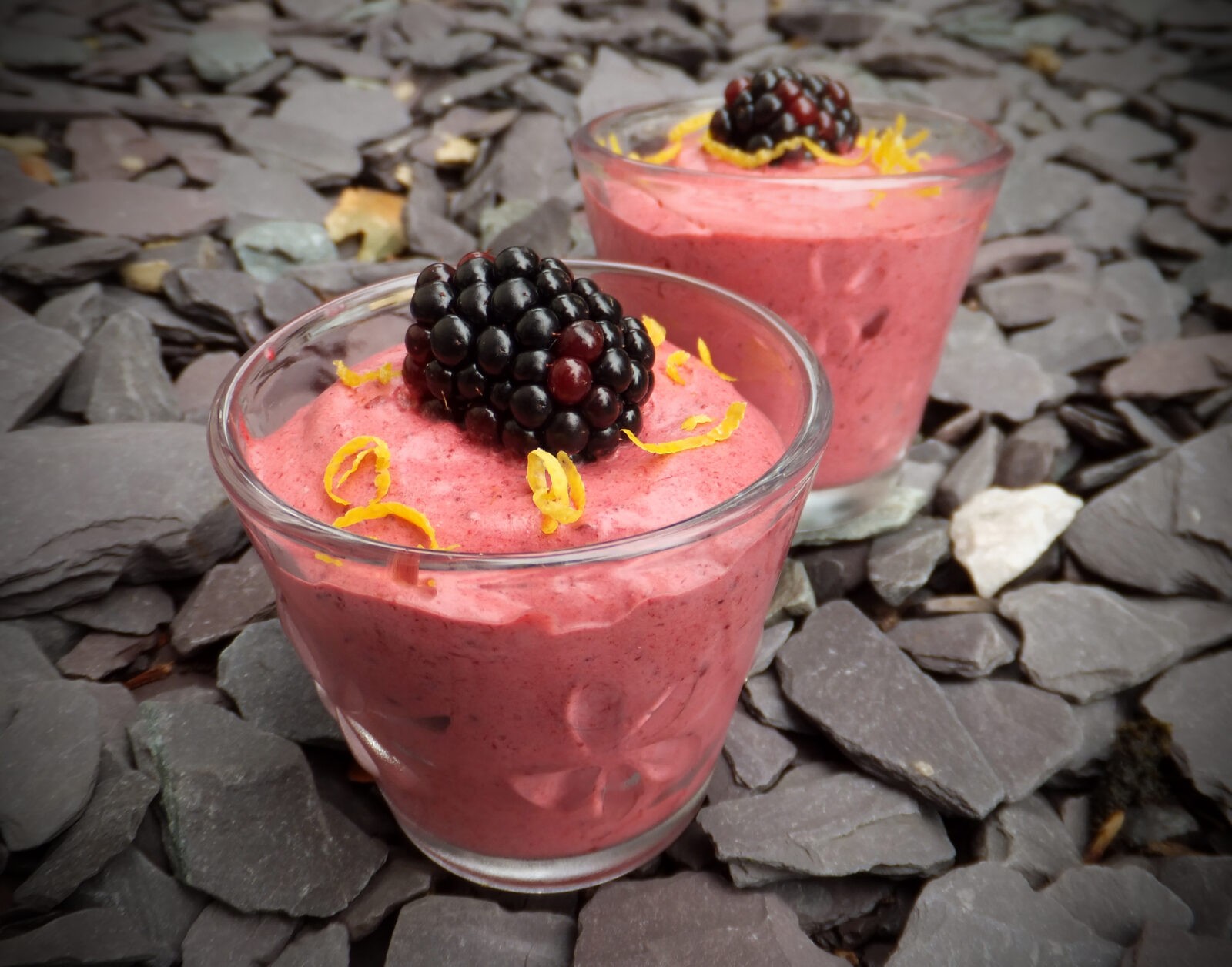 Blackberry mousse