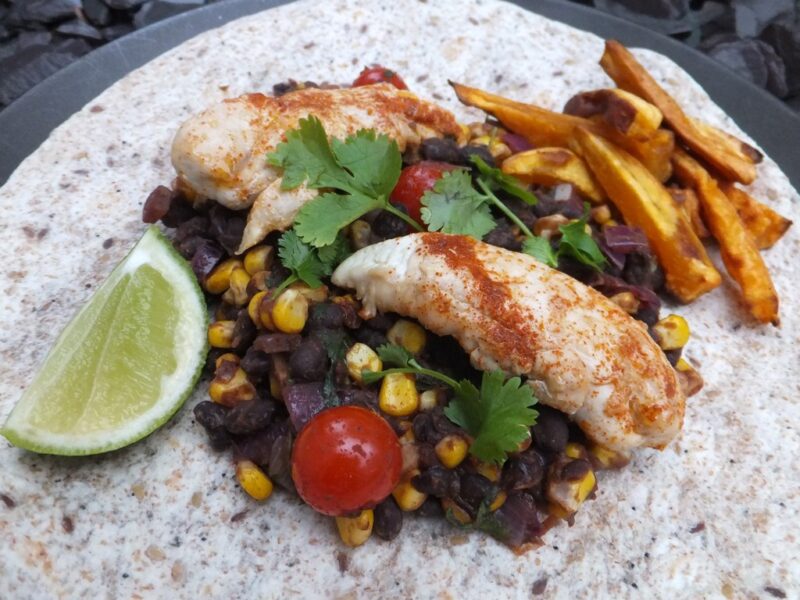 Mexican chicken with black beans