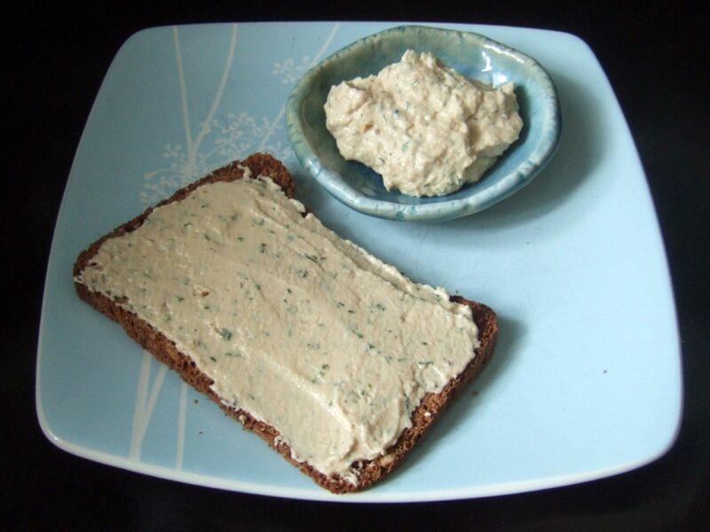 Blue cheese and salmon pate