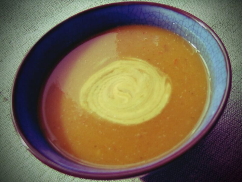 Spicy butternut squash soup