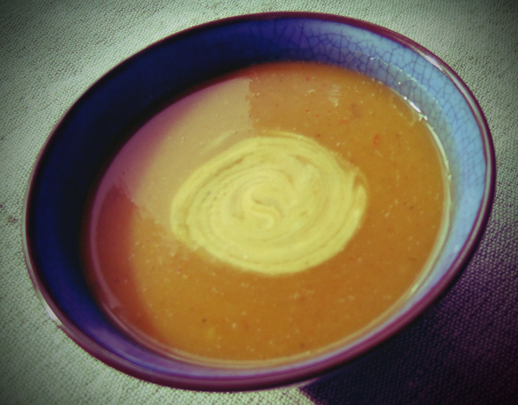 Spicy butternut squash soup