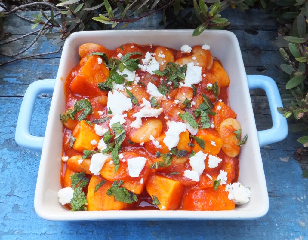 Bean and sweet potato stew