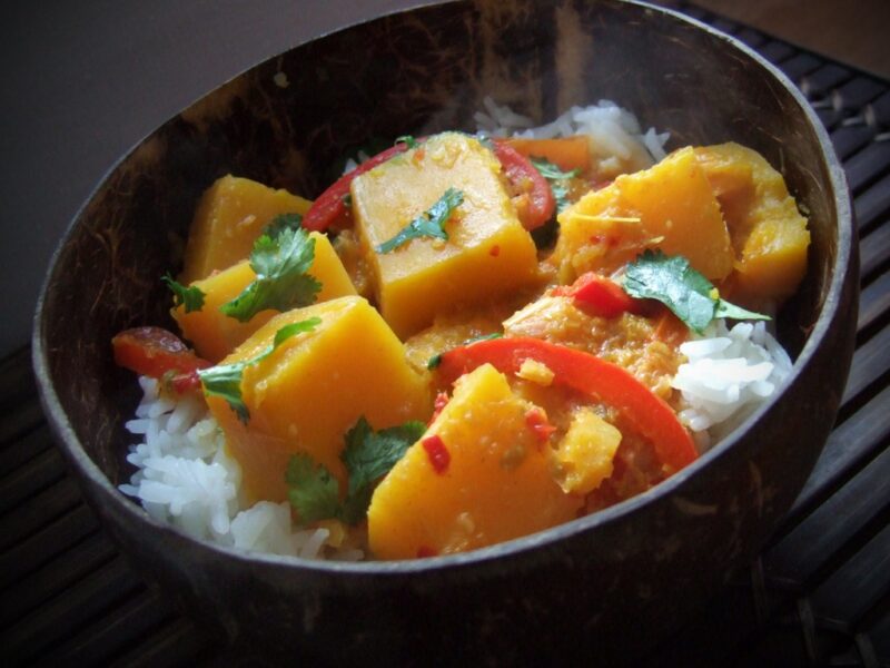 Thai butternut squash curry