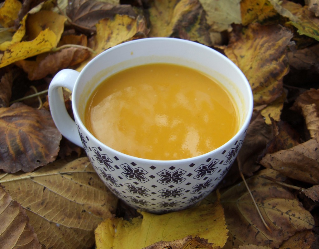 Spiced squash and apple soup with cider