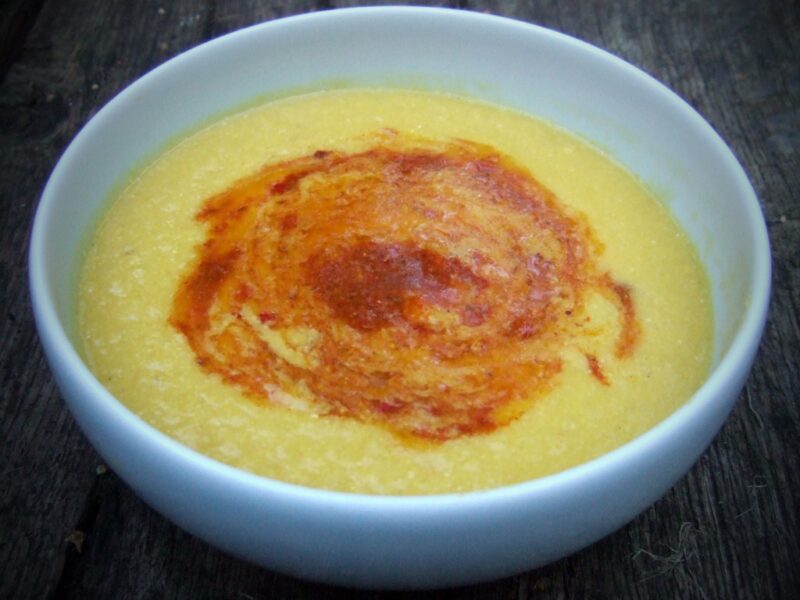 Roasted sweetcorn soup