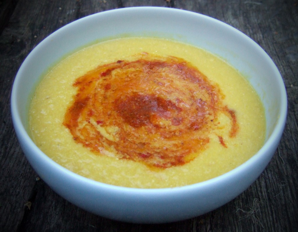 Roasted sweetcorn soup