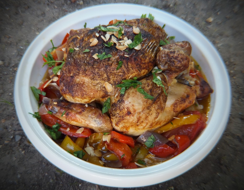 Spanish style roast chicken