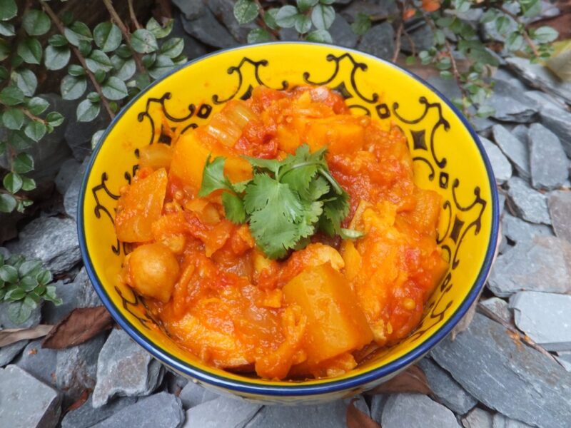 Spiced Sweet Potato, Squash and Chickpea Stew