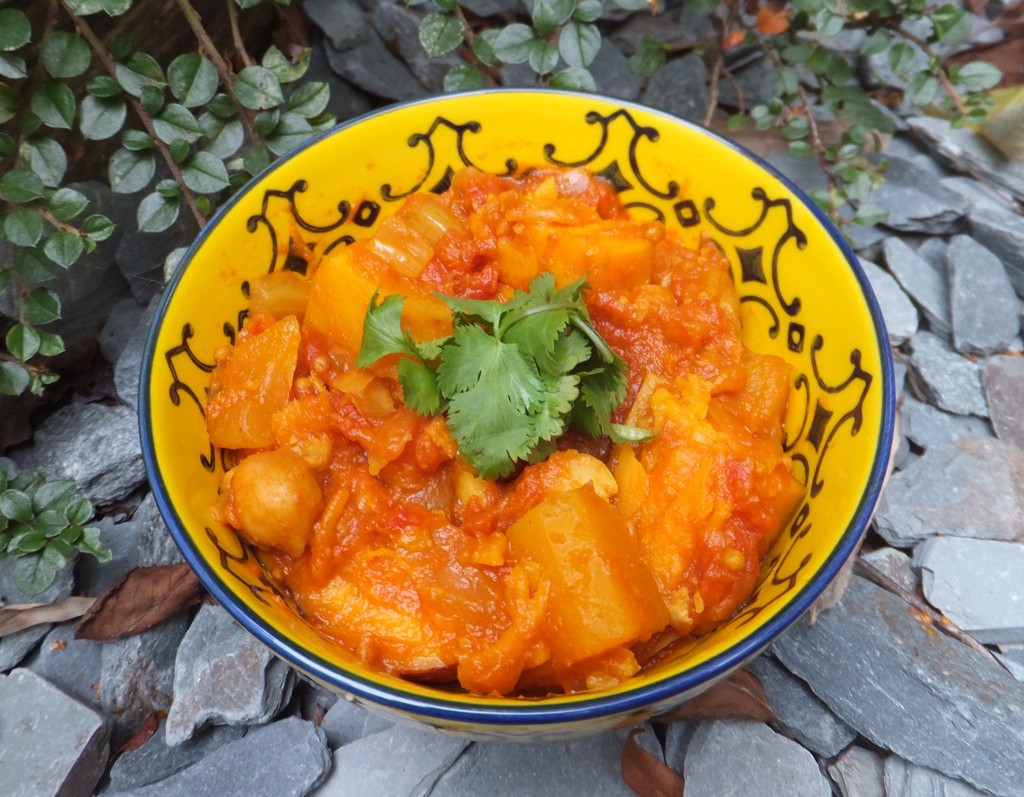 Spiced Sweet Potato, Squash and Chickpea Stew