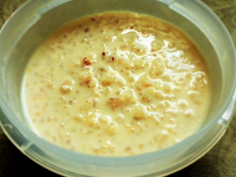 Indian rice pudding (Payasam)