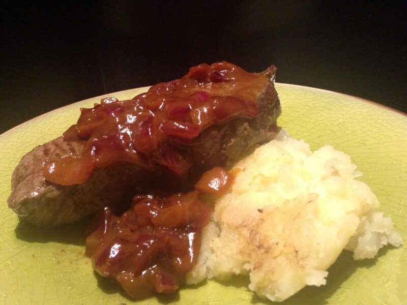 Sirloin Steak & BBQ Sauce