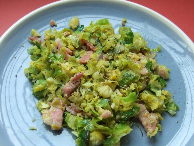 Brussel sprouts with bacon