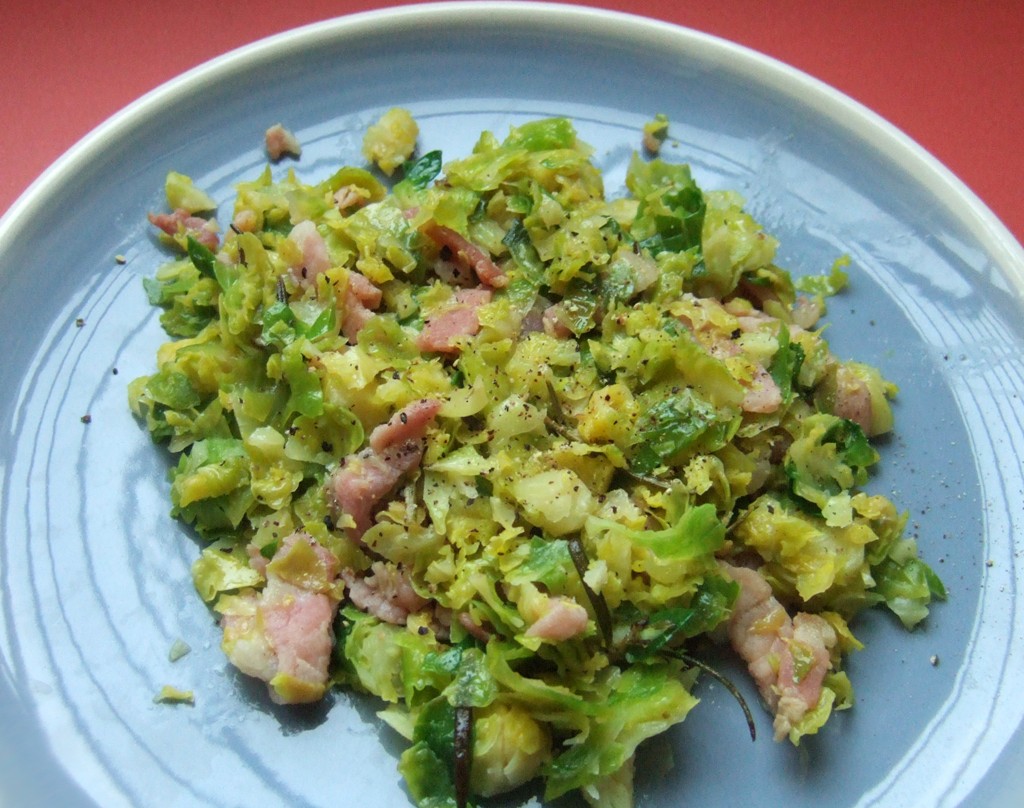 Brussel sprouts with bacon