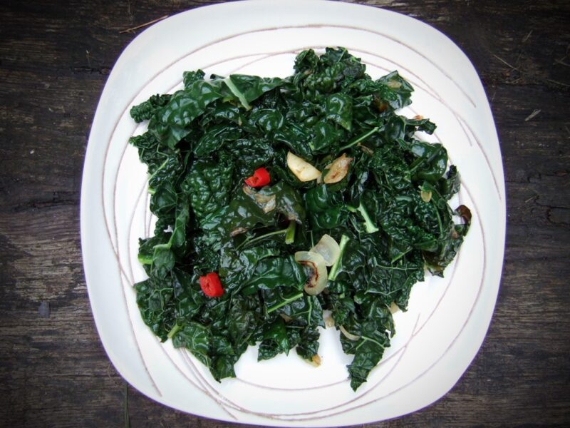 Cavolo Nero with chili & garlic