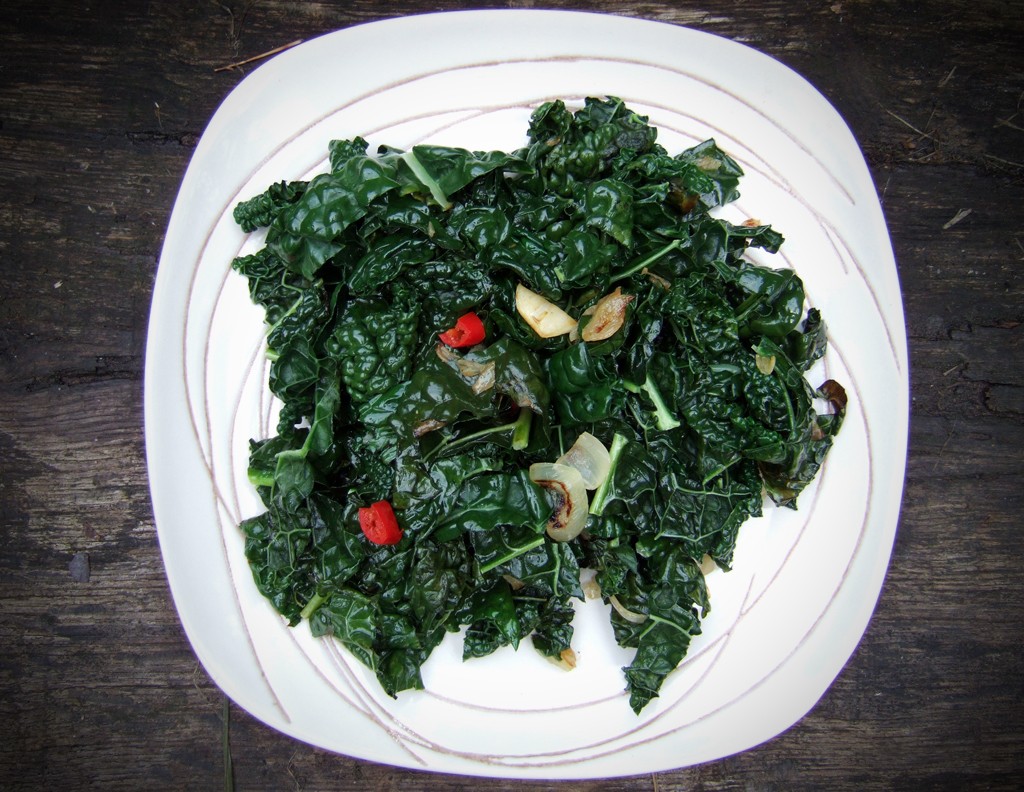 Cavolo Nero with chili & garlic