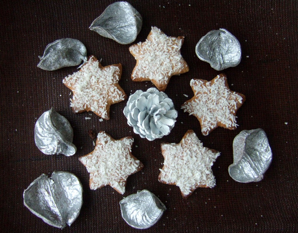 Coconut star cookies