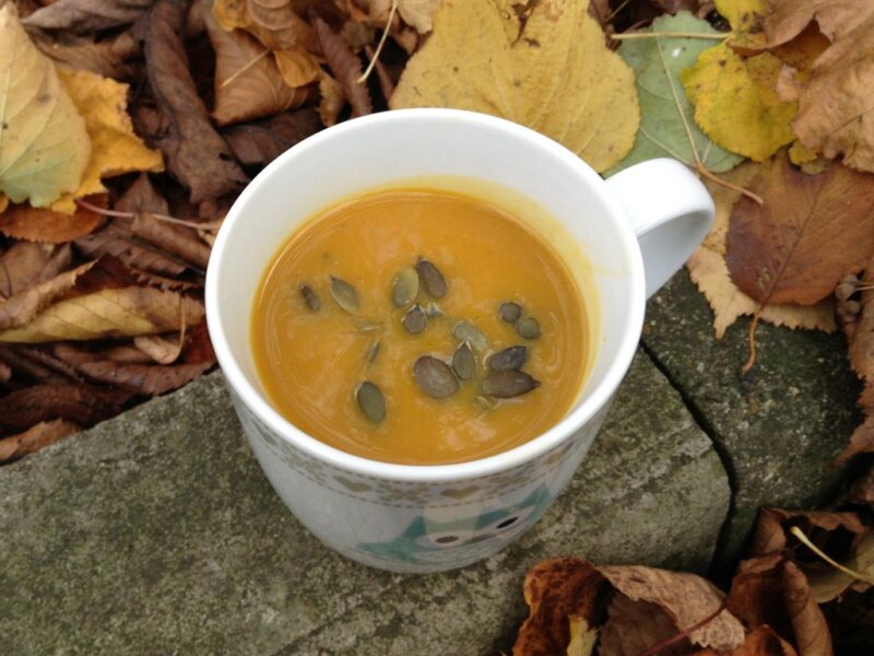 Curried butternut squash soup