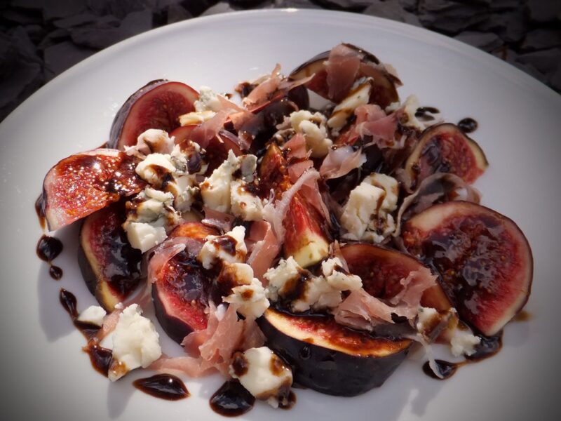 Fig, prosciutto and gorgonzola