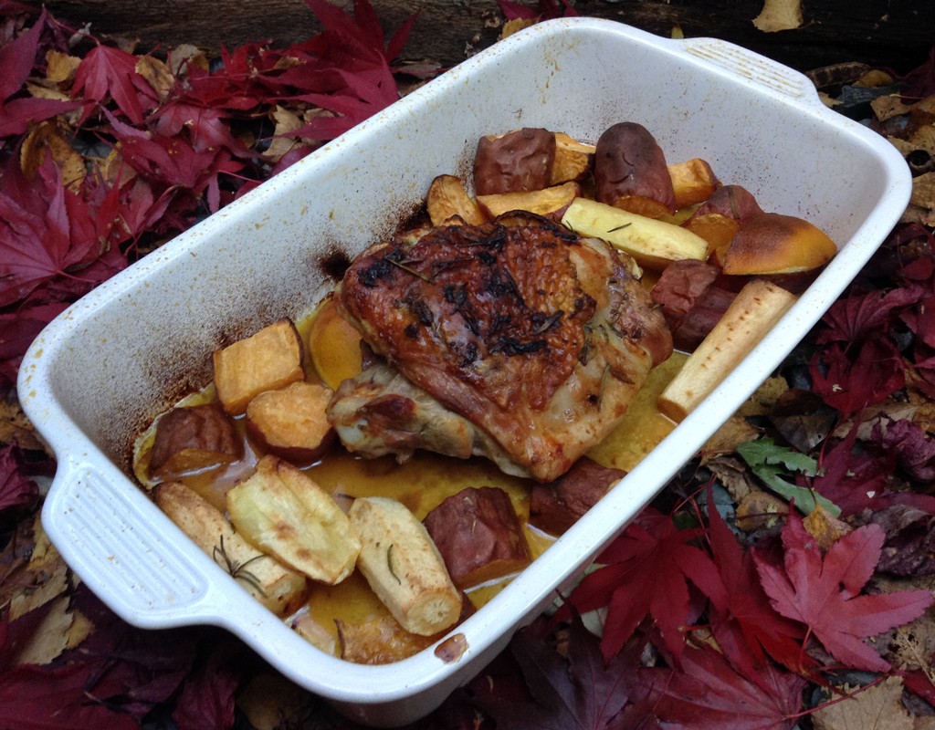 Herby turkey thigh roast