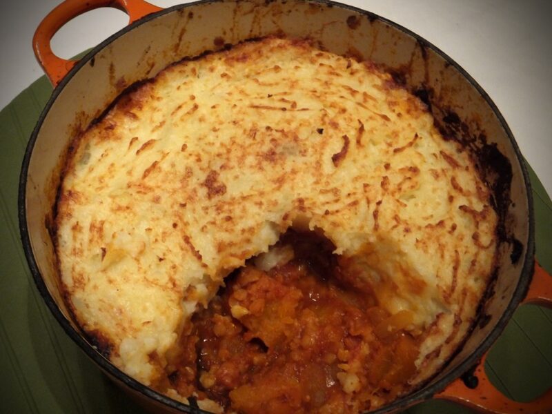 Spiced Lentil & squash bake