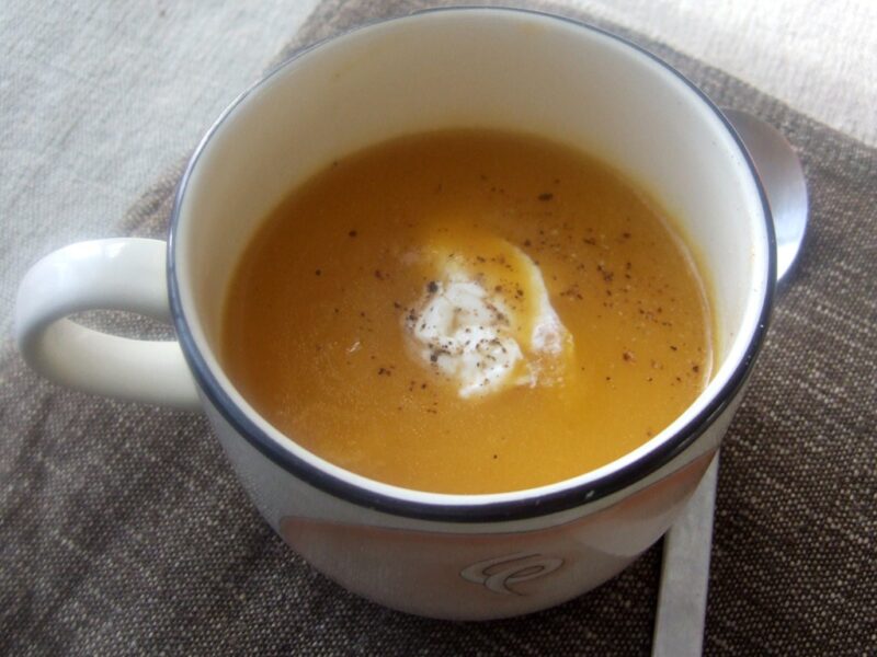 Spiced pumpkin soup