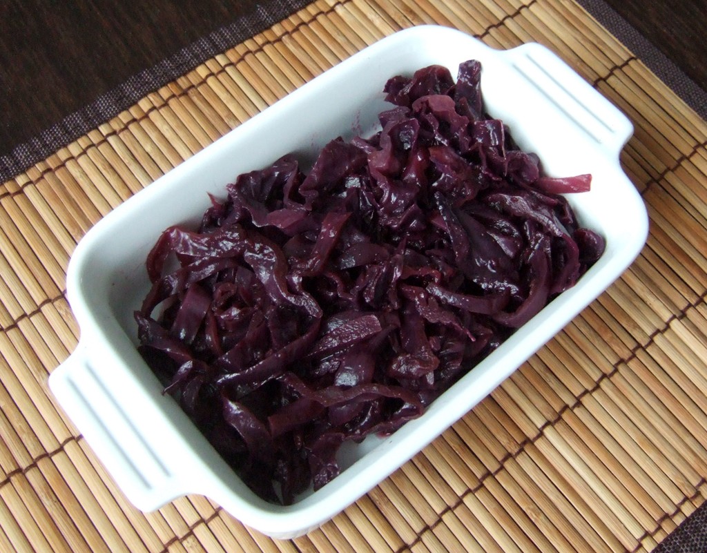 Braised red cabbage with port