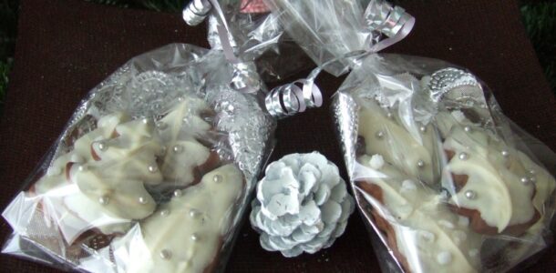 Chocolate Christmas tree cookies