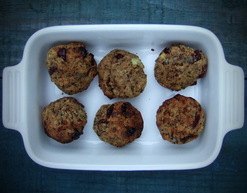 Cranberry and chestnut stuffing balls