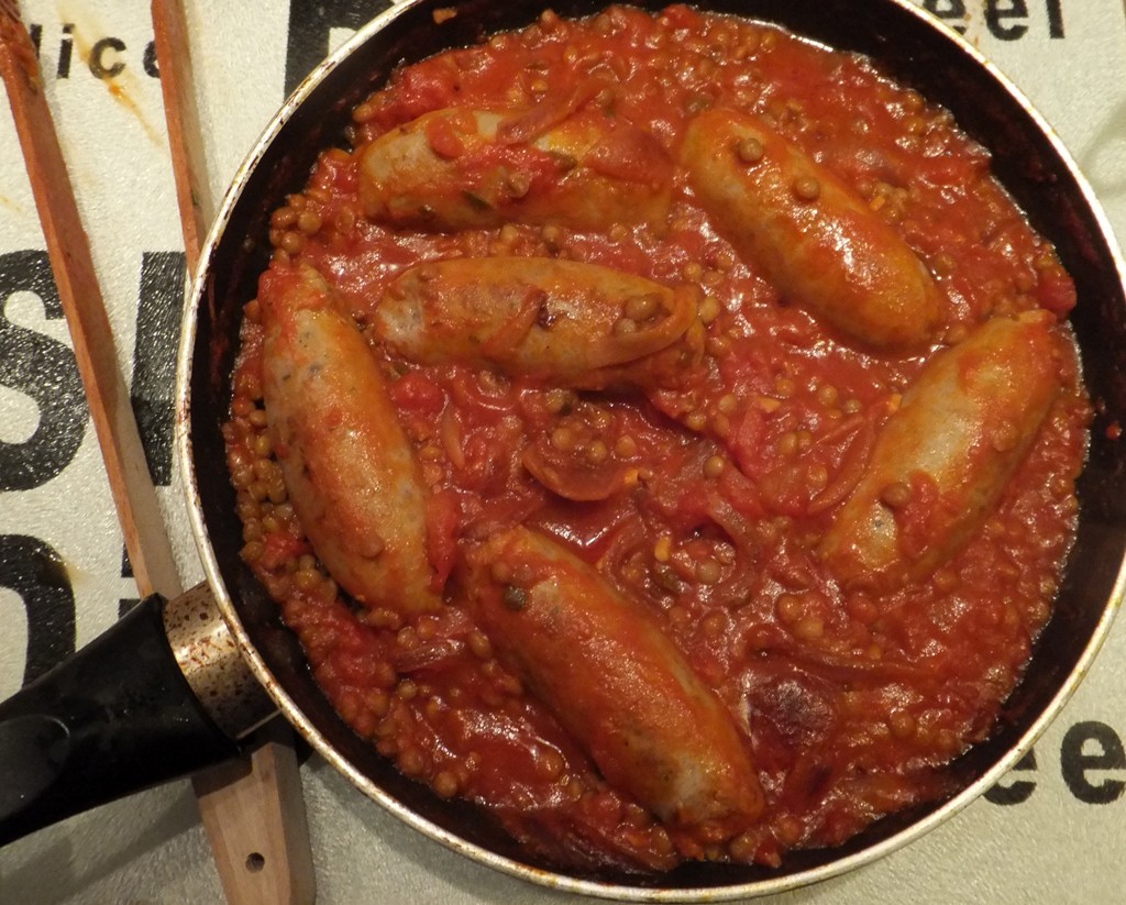 Sausage & lentil one-pot