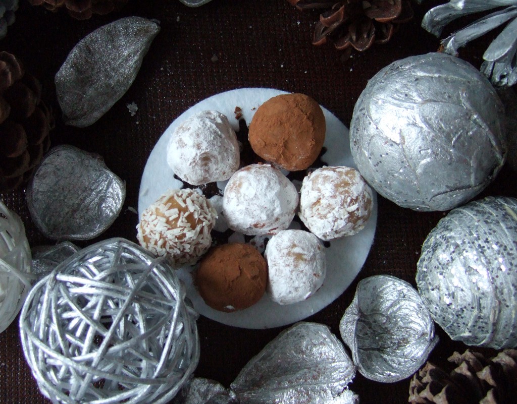 White chocolate truffles