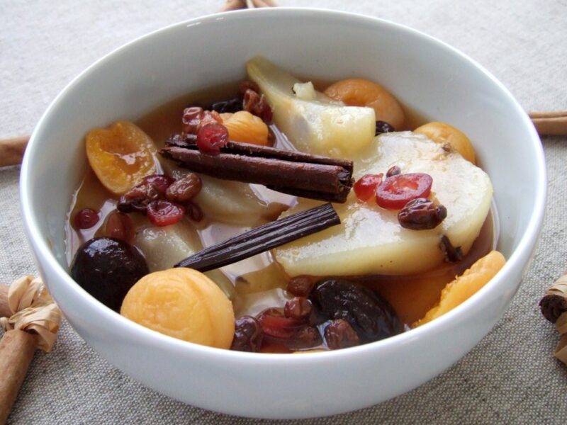 Winter fruit compote