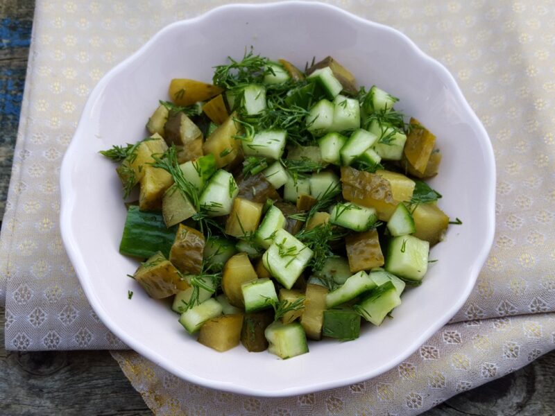 Pickled cucumber salsa