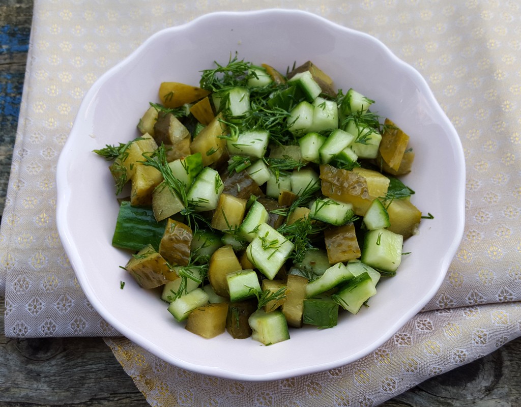 Pickled cucumber salsa