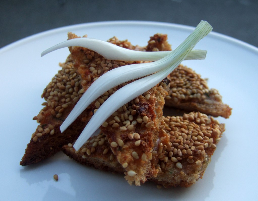 Sesame prawn toast