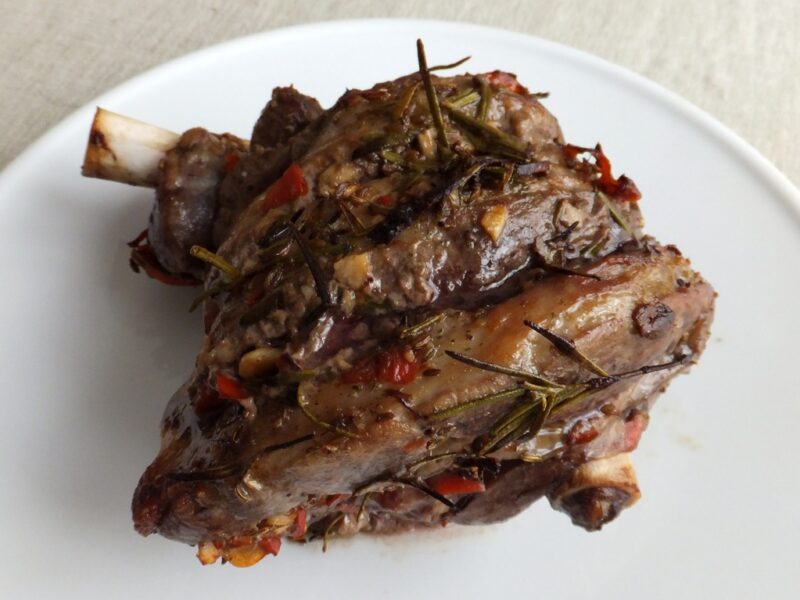 Spiced roast lamb