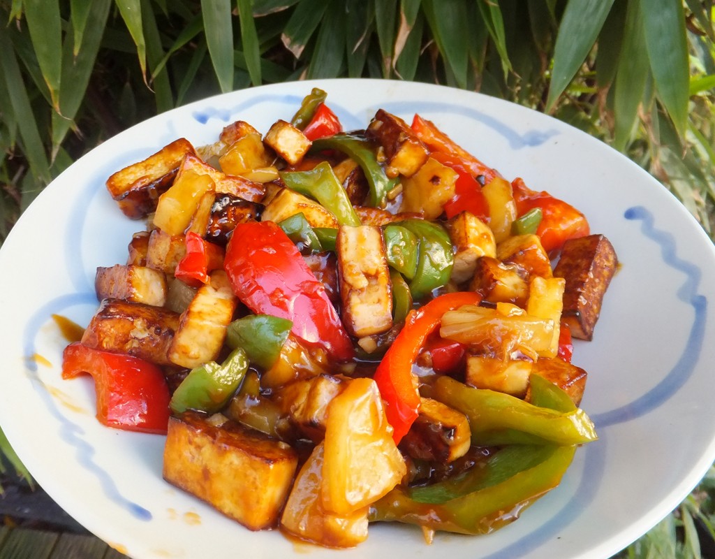 Sweet and sour tofu