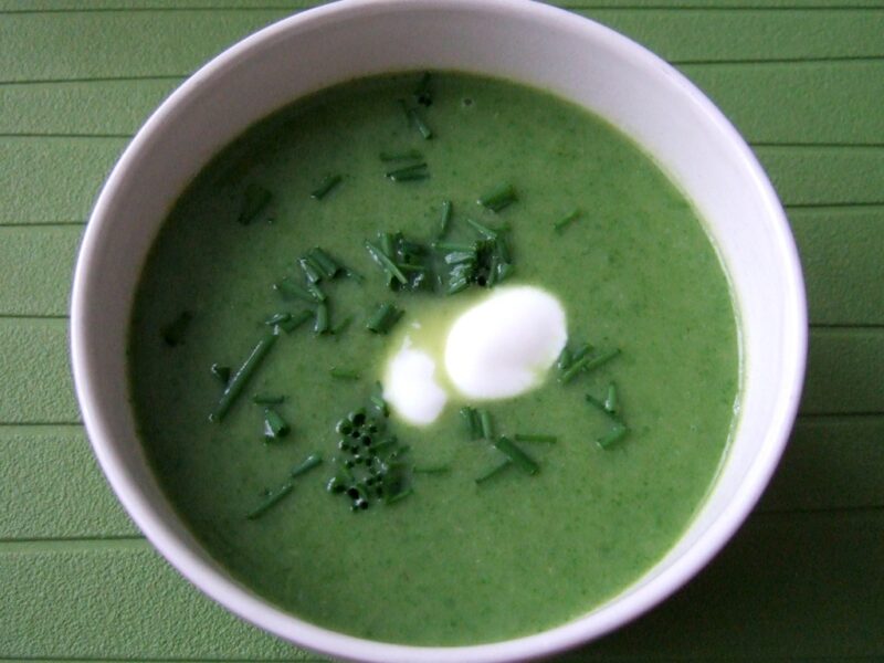 Fennel and spinach soup