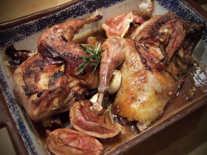 Lemon roasted pheasant