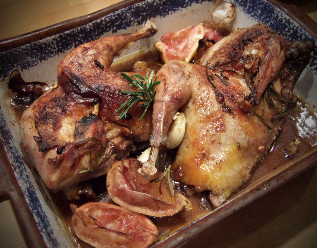 Lemon roasted pheasant