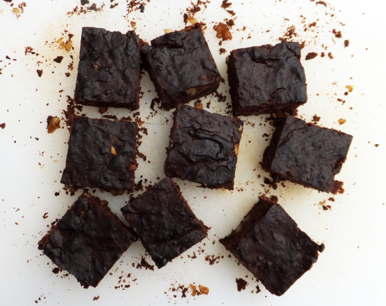 Orange and walnut brownies