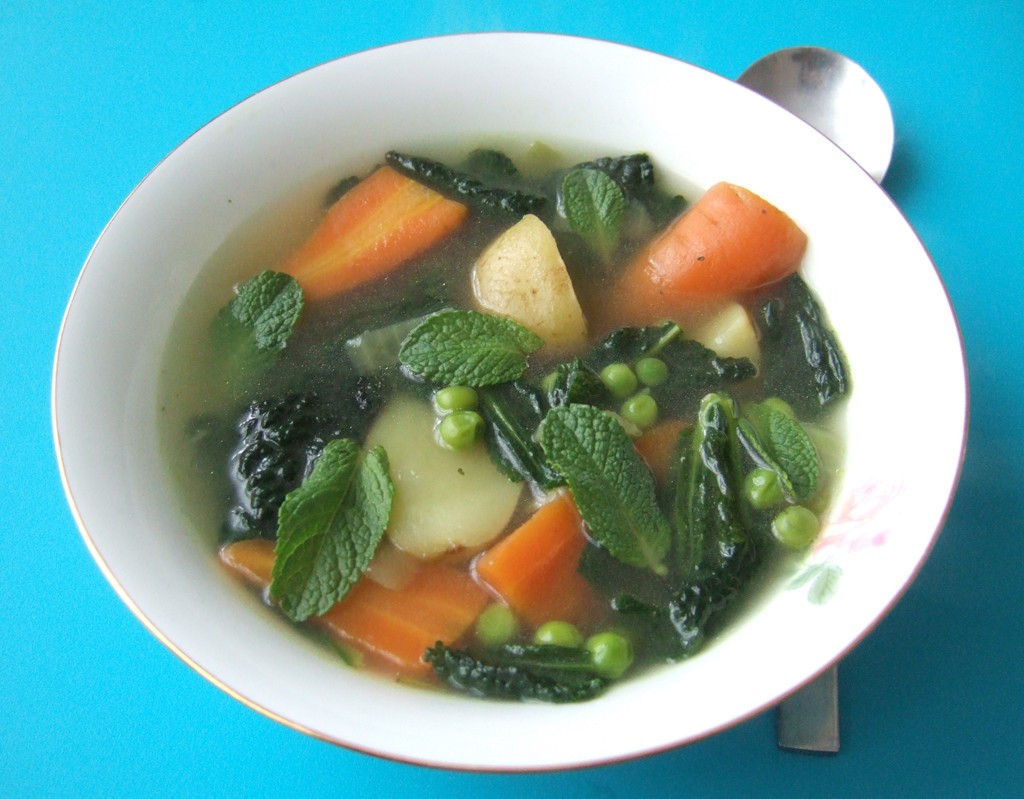 Spring vegetable soup