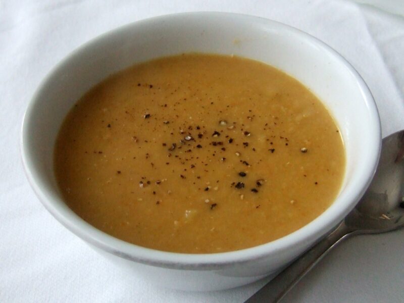 Sweet potato and corn soup