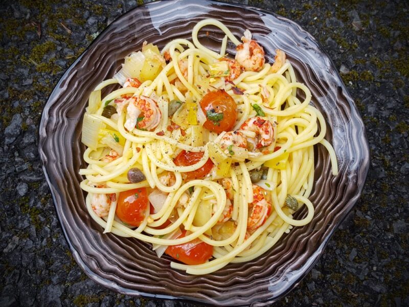 Spicy Crayfish Spaghetti