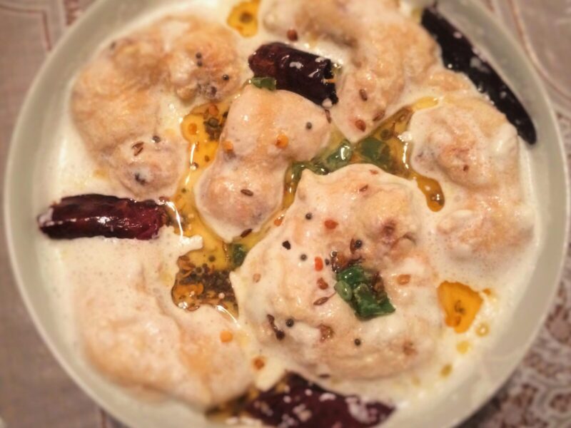 Dahi Vada (Vada in yogurt)