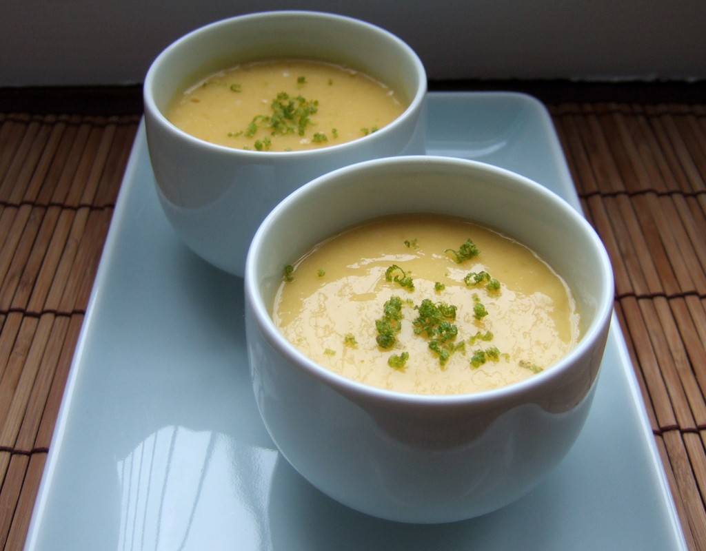 Mango and coconut jelly