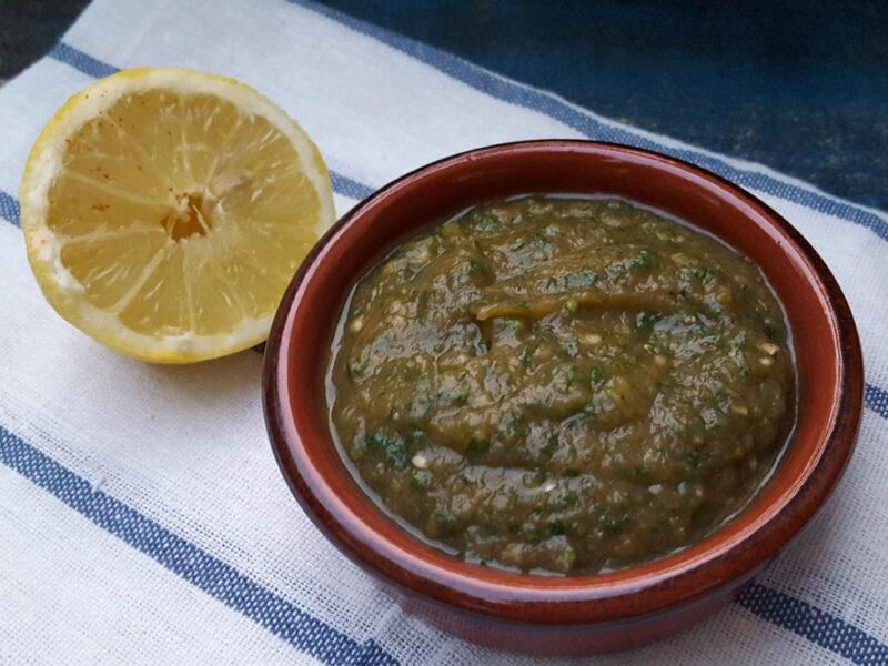 Easy aubergine dip