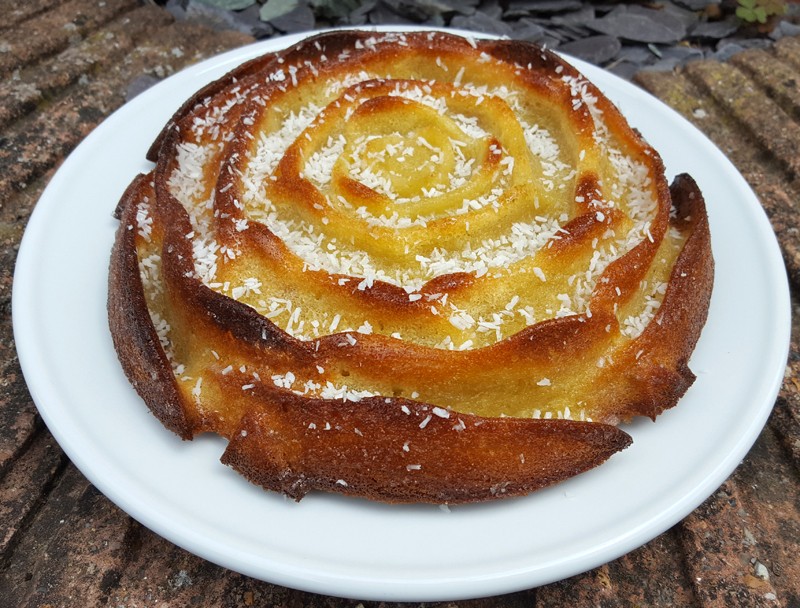 Coconut and lime cake